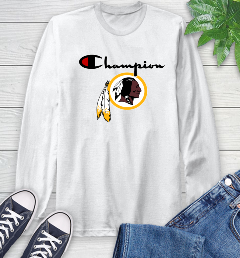 NFL Football Washington Redskins Champion Shirt Long Sleeve T-Shirt