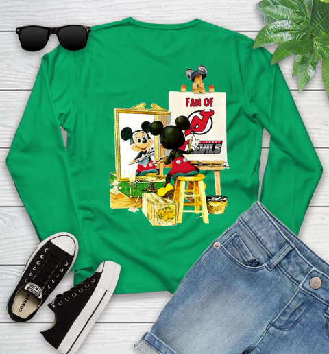 NHL Hockey New Jersey Devils Mickey Drawing Shirt 118