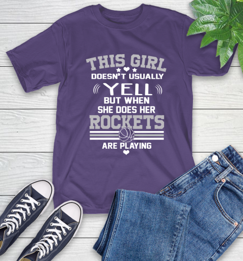 Houston Rockets NBA Basketball I Yell When My Team Is Playing T-Shirt 5