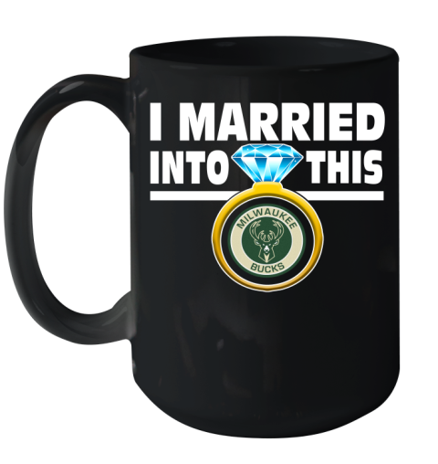 Milwaukee Bucks NBA Basketball I Married Into This My Team Sports Ceramic Mug 15oz