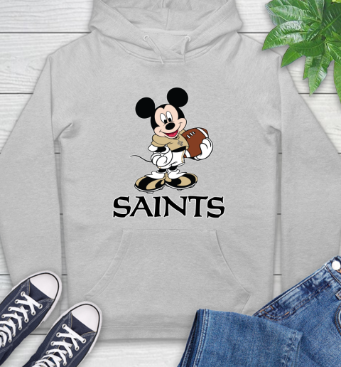 NFL Football New Orleans Saints Cheerful Mickey Mouse Shirt Hoodie 6