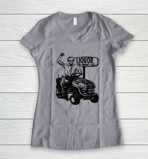 George Jones Liquor Fer Wine Ice Women's V-Neck T-Shirt 2