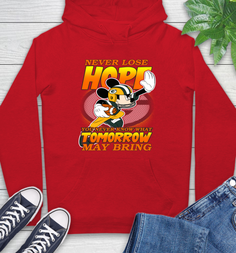 Green Bay Packers NFL Football Mickey Disney Never Lose Hope Hoodie 10