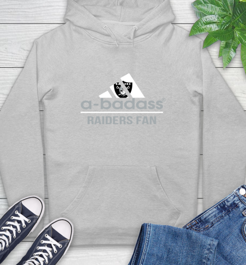 Oakland Raiders NFL Football A Badass Adidas Adoring Fan Sports Hoodie 6