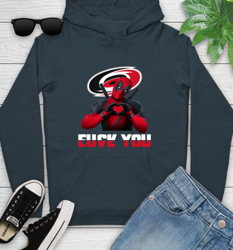 NHL Carolina Hurricanes Deadpool Love You Fuck You Hockey Sports Youth Hoodie 11 NHL Carolina Hurricanes Deadpool Love You Fuck You Hockey Sports Youth Hoodie - Image 11