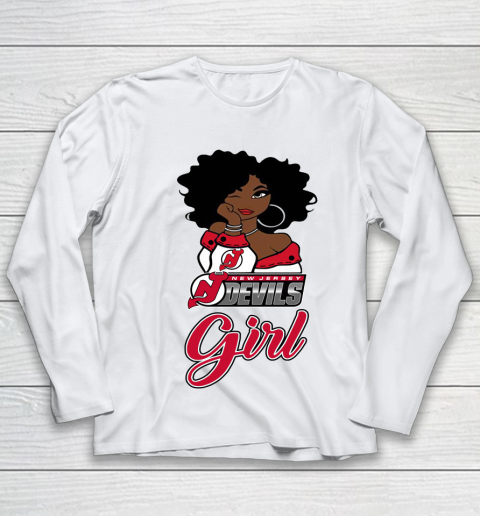 New Jersey Devils Girl NHL Youth Long Sleeve 2