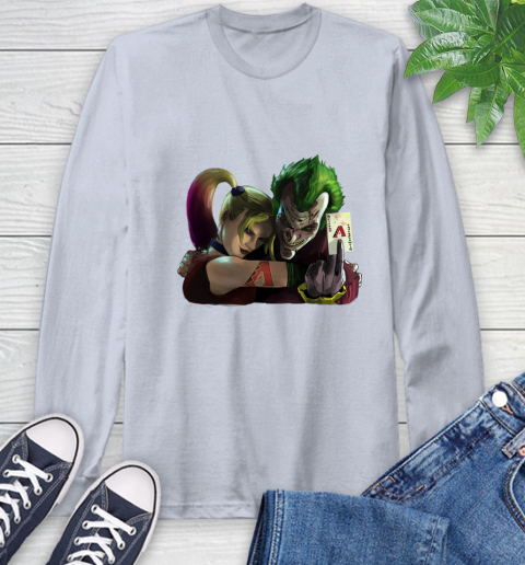 Arizona Diamondbacks MLB Baseball Joker Harley Quinn Suicide Squad Long Sleeve T-Shirt 6
