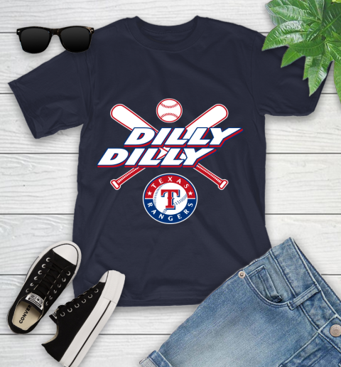 MLB Texas Rangers Dilly Dilly Baseball Sports Youth T-Shirt 3