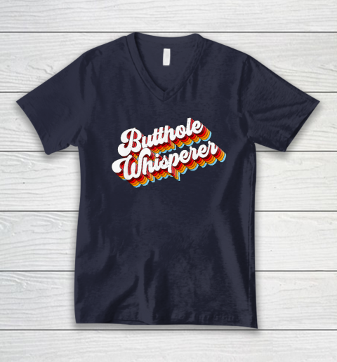 Butthole Whisperer V-Neck T-Shirt 2