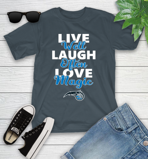 NBA Basketball Orlando Magic Live Well Laugh Often Love Shirt Youth T-Shirt 9