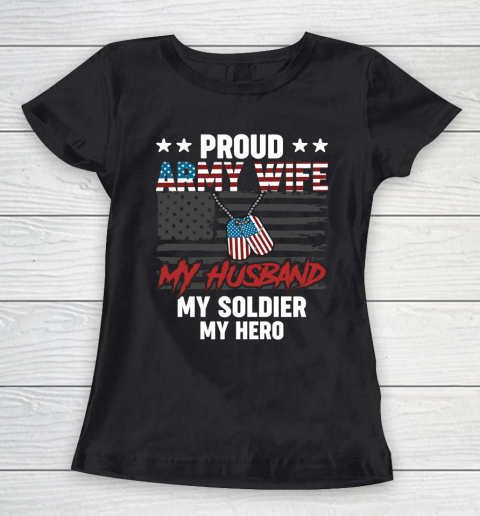 Veteran Shirt Proud Army Wife Women's T-Shirt