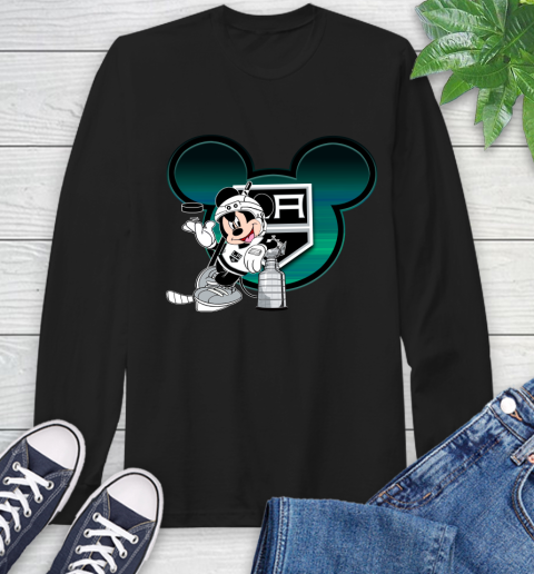 NHL Los Angeles Kings Stanley Cup Mickey Mouse Disney Hockey T Shirt Long Sleeve T-Shirt 2