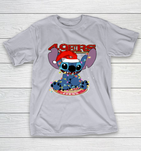 San Francisco 49ers NFL Football noel stitch Christmas T-Shirt 4