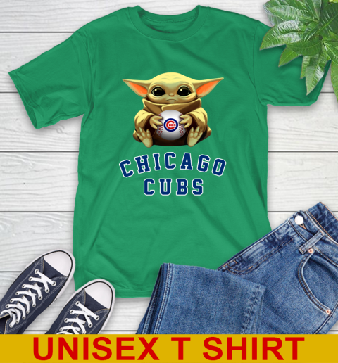 MLB Baseball Chicago Cubs Star Wars Baby Yoda Shirt 7