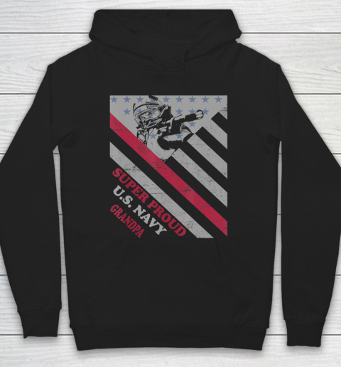 GrandFather gift shirt Vintage Flag Veteran Super Proud U.S. Navy Grandpa lovers T Shirt Hoodie