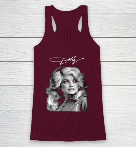 Dolly Parton Classic Vintage Signature Racerback Tank 2