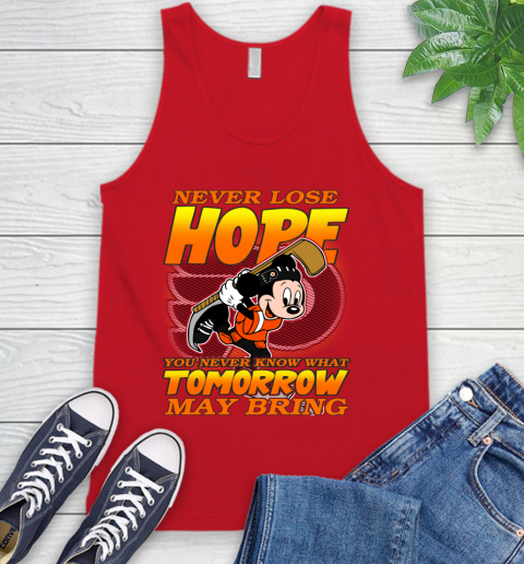 Philadelphia Flyers NHL Hockey ootball Mickey Disney Never Lose Hope Tank Top 5