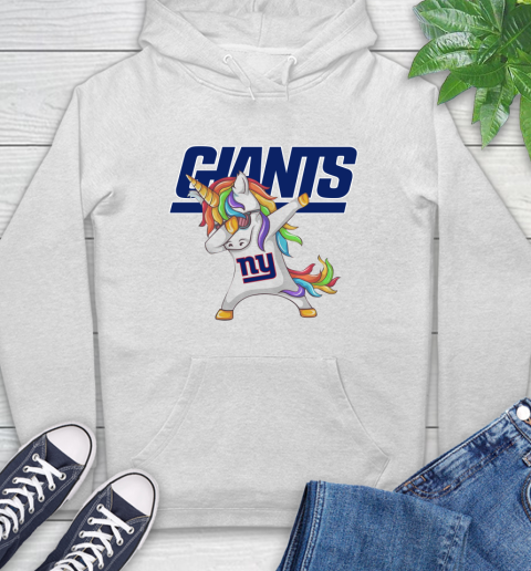 New York Giants NFL Football Funny Unicorn Dabbing Sports Hoodie