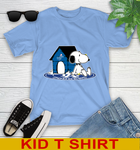 MLB Baseball Los Angeles Dodgers Snoopy The Peanuts Movie Shirt Youth T-Shirt 11