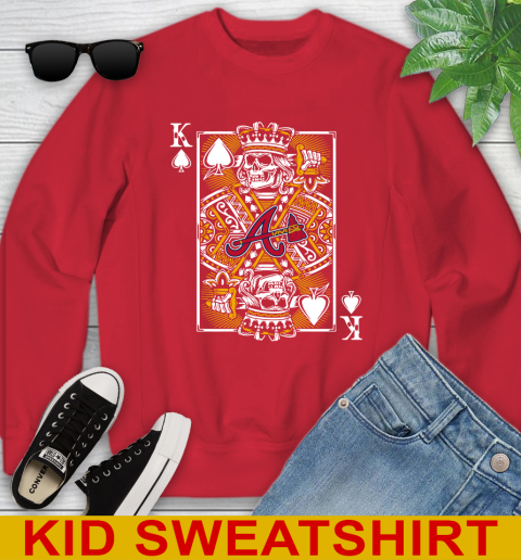 Atlanta Braves MLB Baseball The King Of Spades Death Cards Shirt Youth Sweatshirt 7