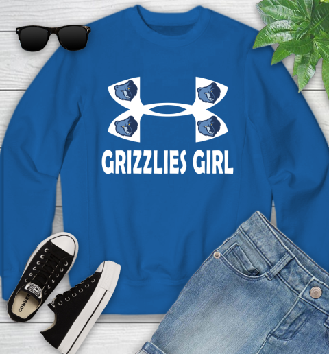 NBA Memphis Grizzlies Girl Under Armour Basketball Sports Youth Sweatshirt 7