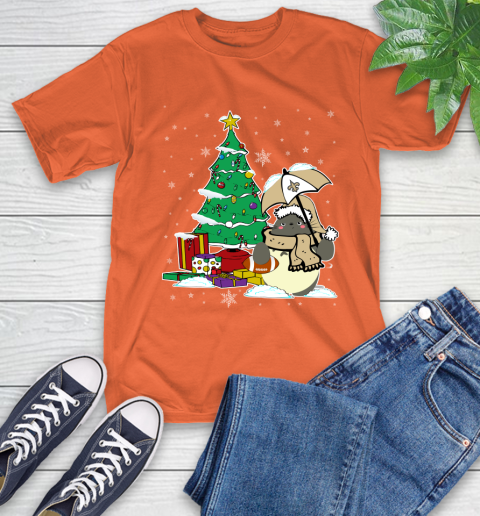 New Orleans Saints NFL Football Cute Tonari No Totoro Christmas Sports T-Shirt 4