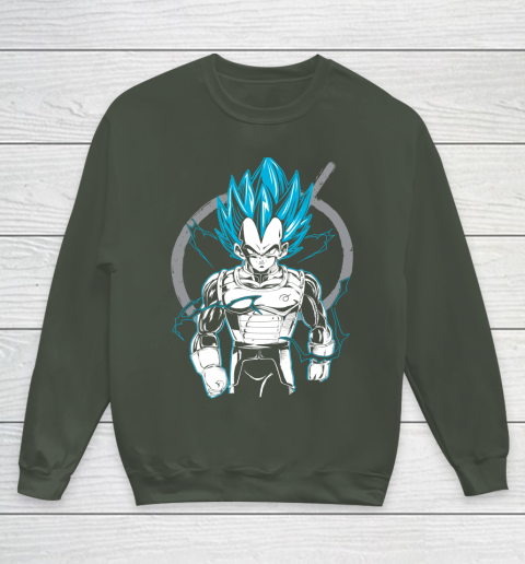 Super Saiyan Vegeta God Dragon Ball Youth Sweatshirt Tee For Sports