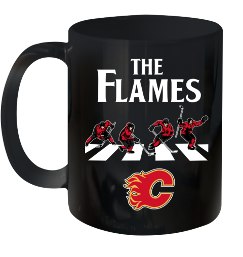 NHL Hockey Calgary Flames The Beatles Rock Band Shirt Ceramic Mug 11oz