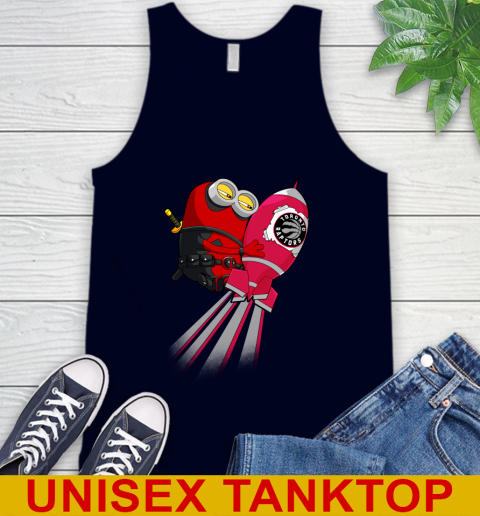 NBA Basketball Toronto Raptors Deadpool Minion Marvel Shirt Tank Top 2