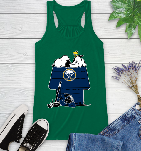 Buffalo Sabres NHL Hockey Snoopy Woodstock The Peanuts Movie Racerback Tank 7