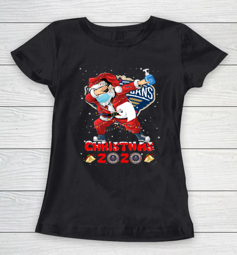New Orleans Pelicans Funny Santa Claus Dabbing Christmas 2020 NBA Women's T-Shirt