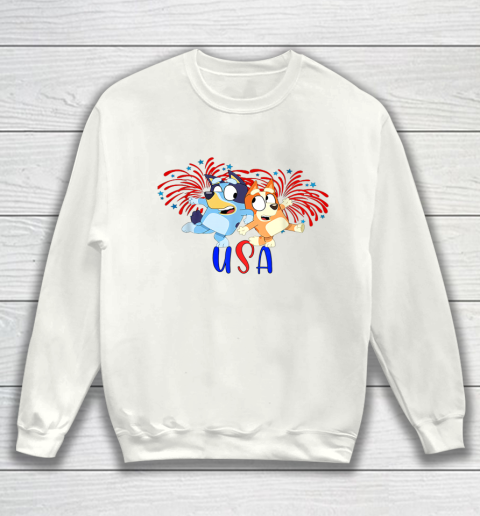 Blueys 4th of July Red White And Blue America Sweatshirt