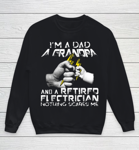Grandpa Funny Gift Apparel  Mens I'm A Dad A Grandpa And A Retired Youth Sweatshirt