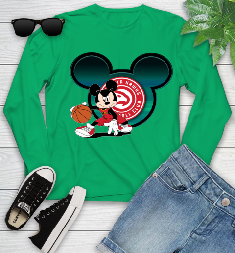 NBA Atlanta Hawks Mickey Mouse Disney Basketball Youth Long Sleeve 6