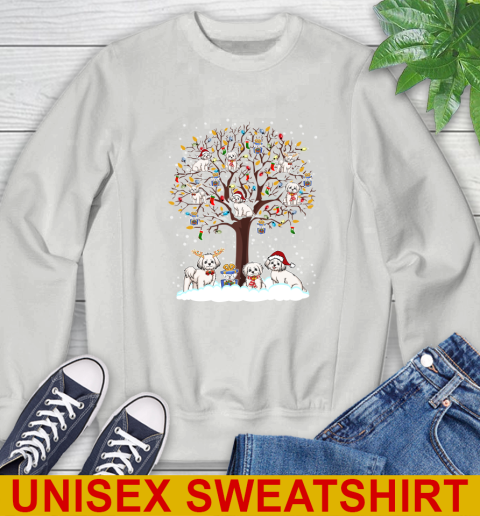 Maltese dog pet lover light christmas tree shirt 29