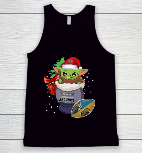 Jacksonville Jaguars Christmas Baby Yoda Star Wars Funny Happy NFL Tank Top