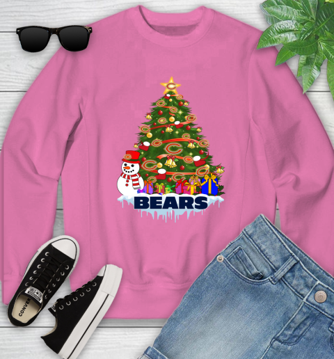 Chicago Bears Merry Christmas NFL Football Sports Youth Sweatshirt 7