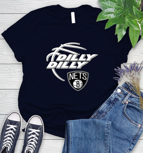 NBA Brooklyn Nets Dilly Dilly Basketball Sports Women's T-Shirt 3