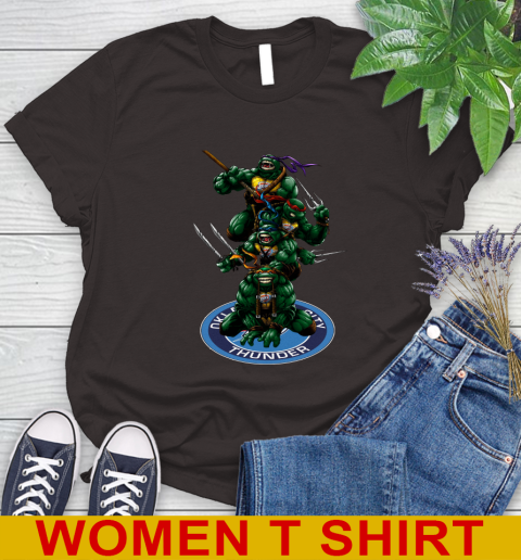 NBA Basketball Oklahoma City Thunder Teenage Mutant Ninja Turtles Shirt Women's T-Shirt 8