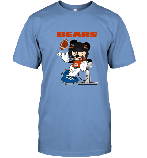 NFL Chicago Bears Mickey Mouse Disney Super Bowl Football T Shirt