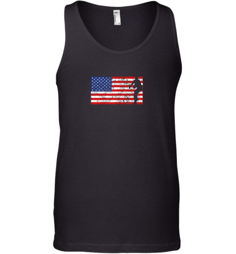 Baseball Pitcher Shirt, American Flag, 4th of July, USA, Tank Top