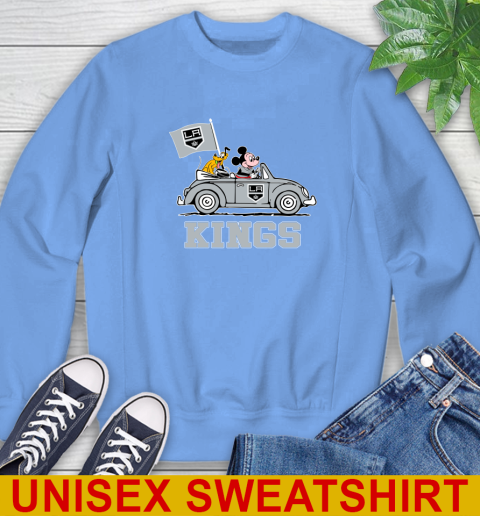 NHL Hockey Los Angeles Kings Pluto Mickey Driving Disney Shirt Sweatshirt 11