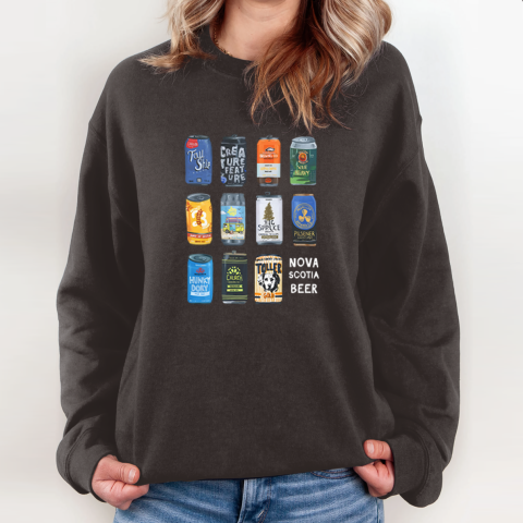 uthl nova scotia beer sweatshirt 35 front dark chocolate