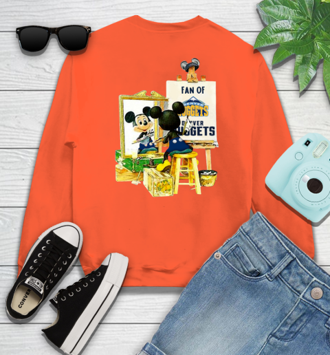 NBA Basketball Denver Nuggets Mickey Drawing Shirt 27