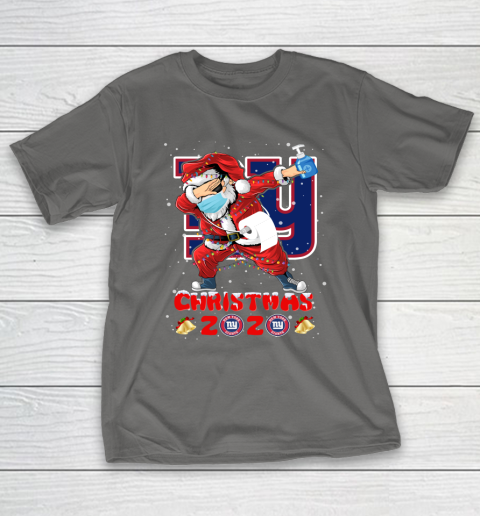 New York Giants Funny Santa Claus Dabbing Christmas 2020 NFL T-Shirt 8