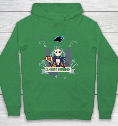 NFL Carolina Panthers Football Jack Skellington Halloween Hoodie 5