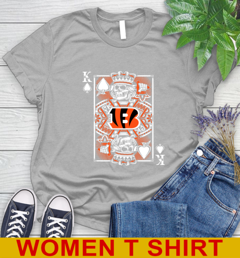 Cincinnati Bengals NFL Football The King Of Spades Death Cards Shirt Women's T-Shirt 5