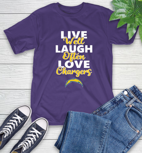 NFL Football Los Angeles Chargers Live Well Laugh Often Love Shirt T-Shirt 5