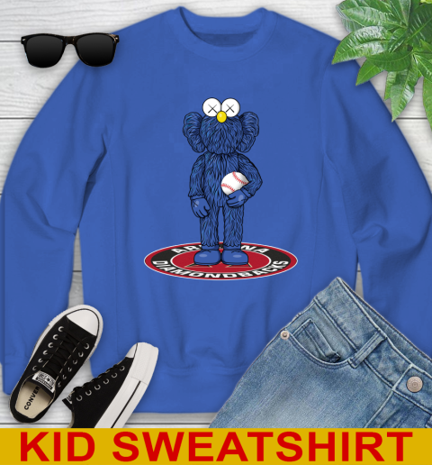 MLB Baseball Arizona Diamondbacks Kaws Bff Blue Figure Shirt Youth Sweatshirt 7