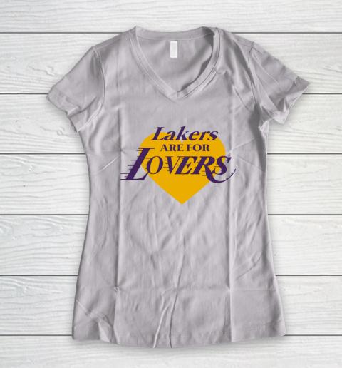 Love Lakers Shirt Laker Are For Lovers Women's V-Neck T-Shirt